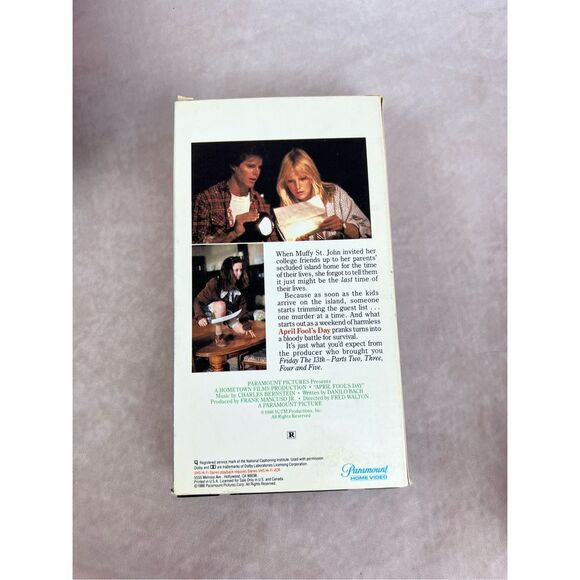 Vintage Horror Movie April Fools Day (VHS, 1988) - Picture 4 of 4
